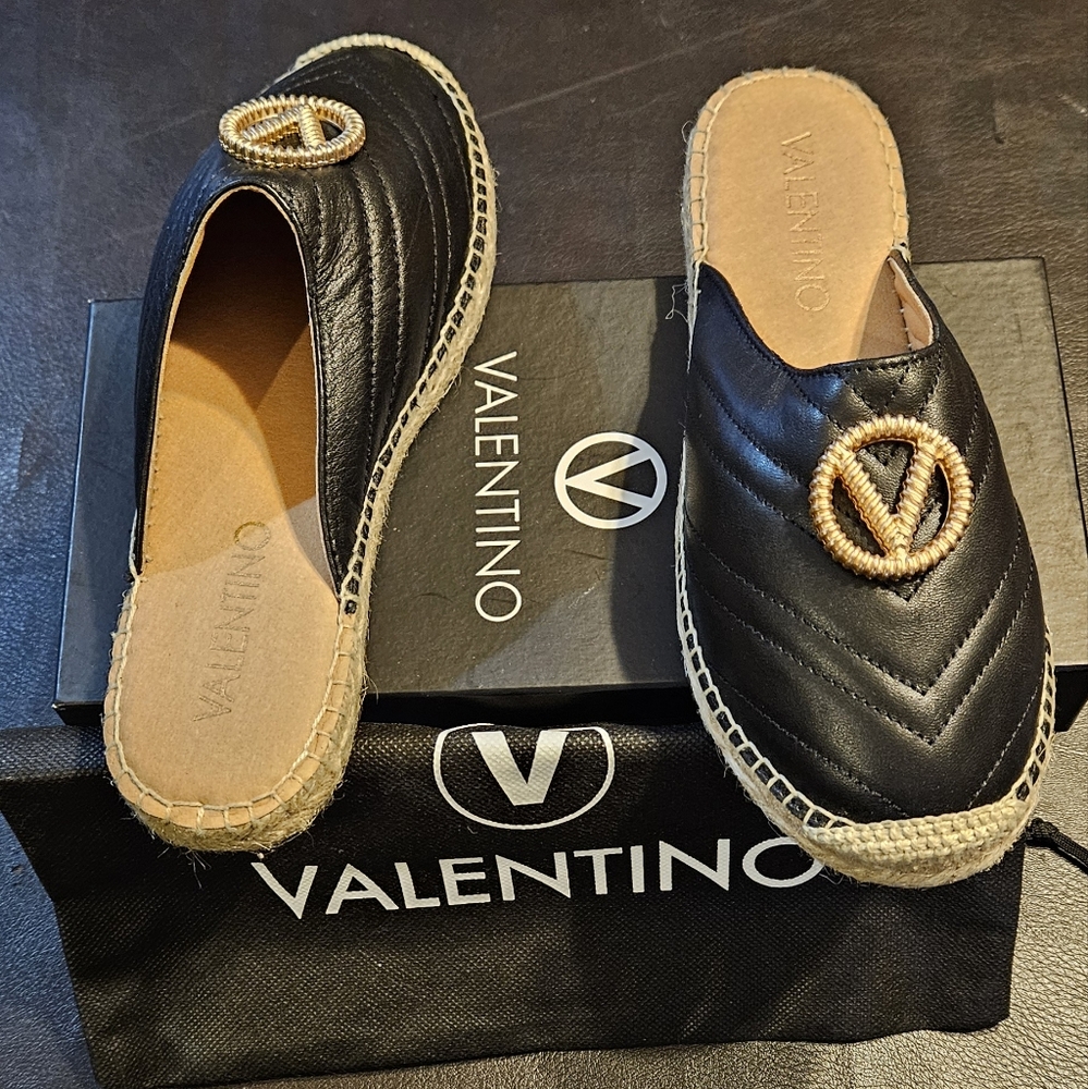 Valentino by Mario ValentinoClara Leather Espadrille Mules size 8